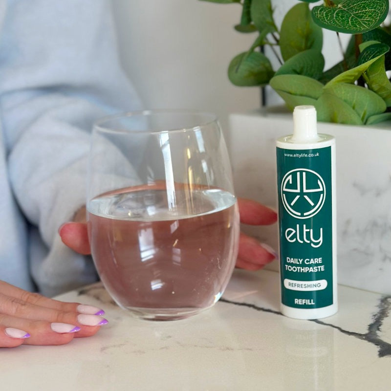 Refillable herbal toothpaste
