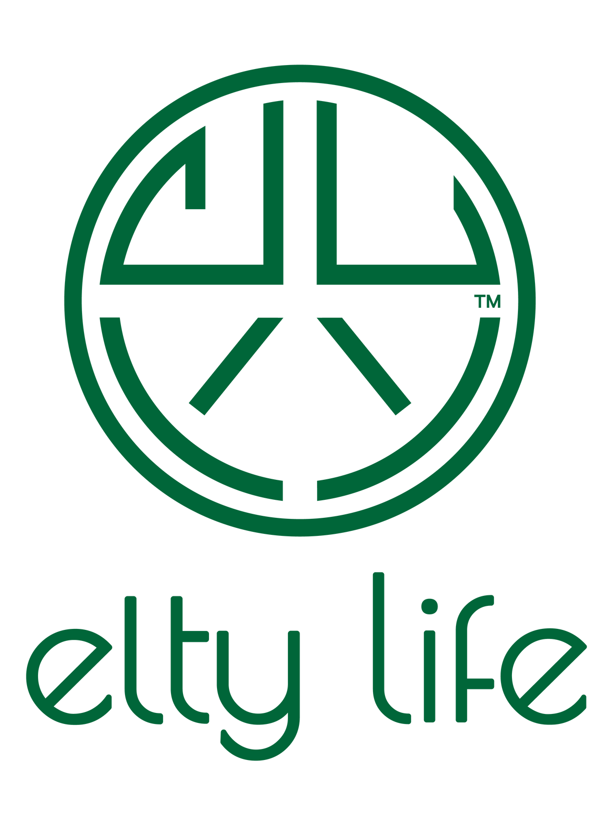 Elty Life vertical green logo
